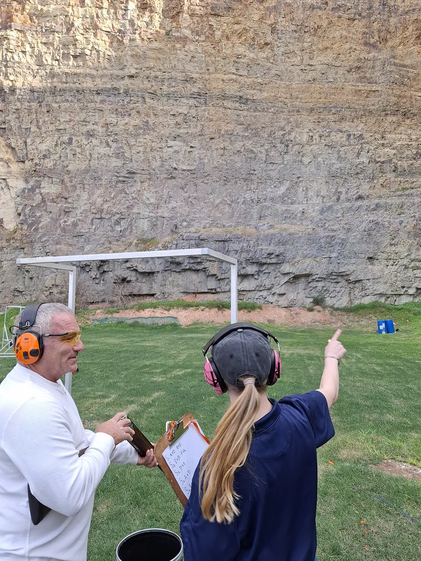 Reading the target with an instructor