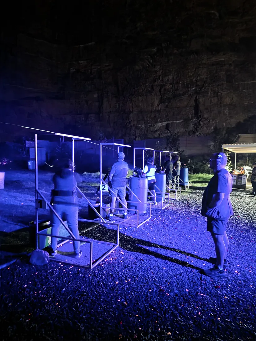 Night shooting under the lights