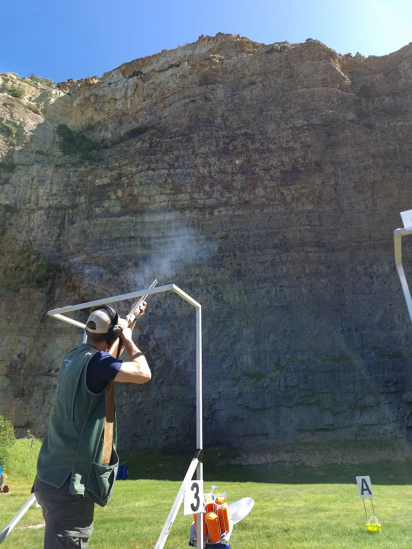 The shot breaks